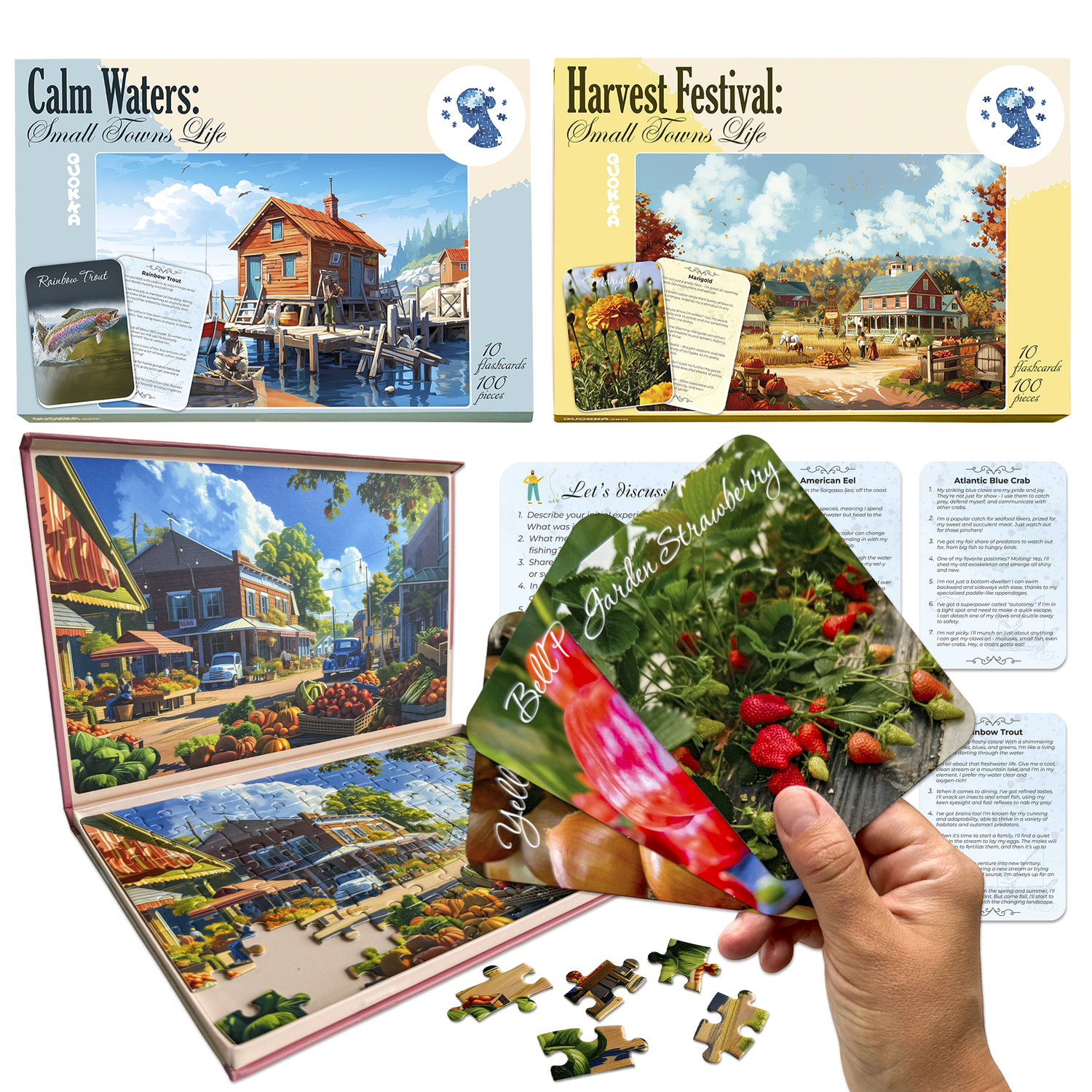 Quokka Dementia Products for Elderly - Large Piece Puzzles for Seniors - Alzheimers Activities
