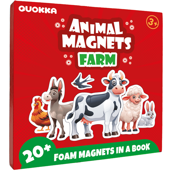 Quokka Magnetic Puzzle for Kids Ages 3-5 - Farm Animal Toys - Preschool Puzzle for Toddler 2-3 Years