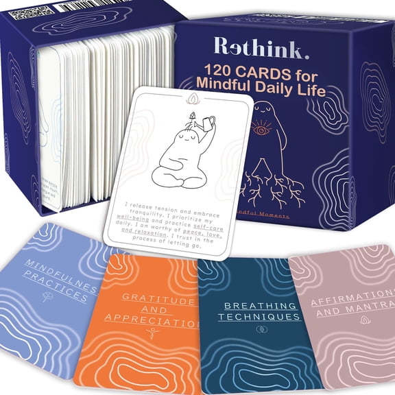 Quokka Meditation Affirmation Cards for Women– 120 Card Stress Relief & Mindfulness Gifts