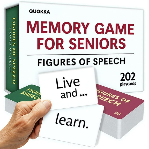 Quokka Memory Card Games for Adults - Cards for Alzheimer's or Dementia Activities - Card Games for Seniors with Dementia