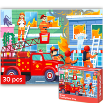 Quokka Puzzles for Kids Ages 4-6 - 30 Piece Puzzle for Toddler - Firefighter Learning Toys Ages 3-5