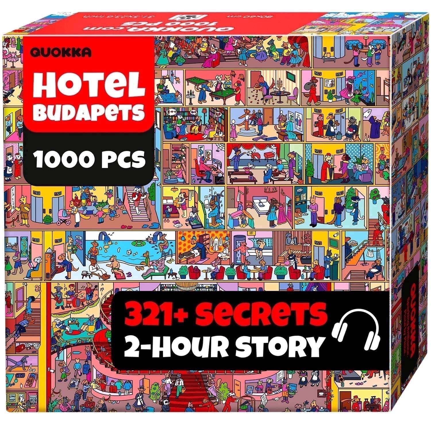 Quokka, Jigsaw Puzzles for Adults, 1000 Pieces, Hotel Wildeluxe