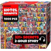 Quokka Jigsaw Puzzles for Adults 1000 Pieces with Hotel Wildeluxe Themed – 1000 Jigsaw Puzzles with Hidden Secrets & Audio Story