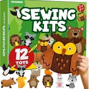 Quokka Sewing Kits for Kids 8-12 - Art Craft Kits for Girls 5-7 - 12 Childrens DIY Wild Animals