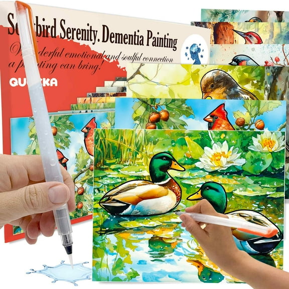 Quokka Water Painting Kits - Alzheimers Activities & Dementia for Seniors - 10Pack Songbird Serenity