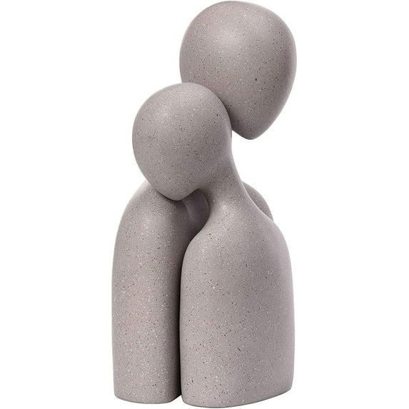 Quoowiit Couple Sculptures Home Decor Minimalist Romantic Lover Statue Shelf Decor Office Table Decorations Living Room Bedroom Gift Anniversary Vale