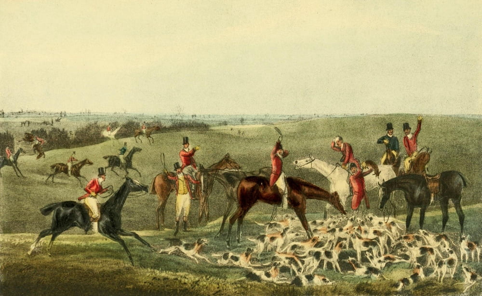 Quorn hunt and its masters 1899 The Death Canvas Art - Henry Alken (24 x 36)