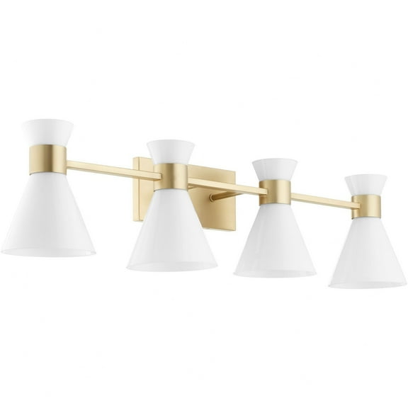 Beldar 4 - Light Aged Brass Brass Wall Sconce