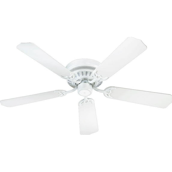Quorum International 11425-6 Custom 5 Blade Ceiling Fan, 42", White