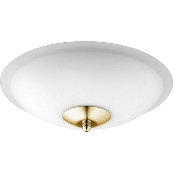 2 - Light Aged Brass Brass - LED Glass