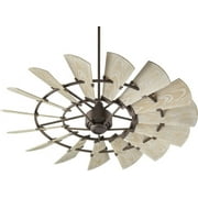 Quorum International 196015 Windmill 60" 15 Blade Indoor / Outdoor Ceiling Fan - Bronze