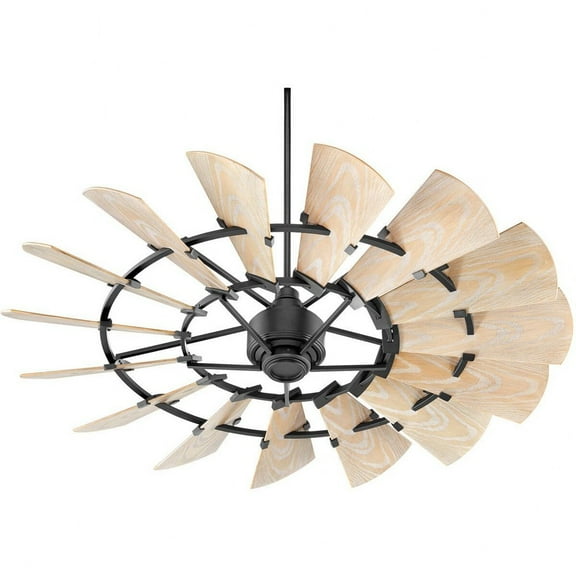 196015-69-Quorum Lighting-Windmill - 60 Inch Patio Fan-Black Finish