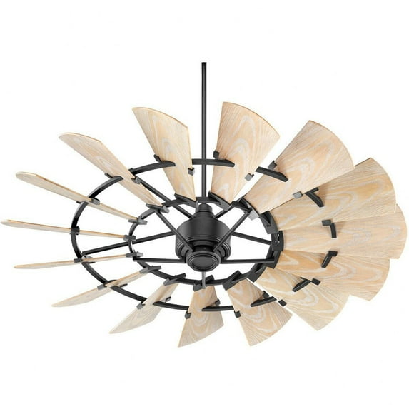 196015-69-Quorum Lighting-Windmill - 60 Inch Patio Fan-Black Finish