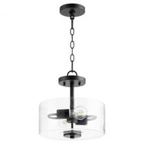 Quorum Lighting Dakota 3-Light Pendant, Noir Finish, Damp Rated