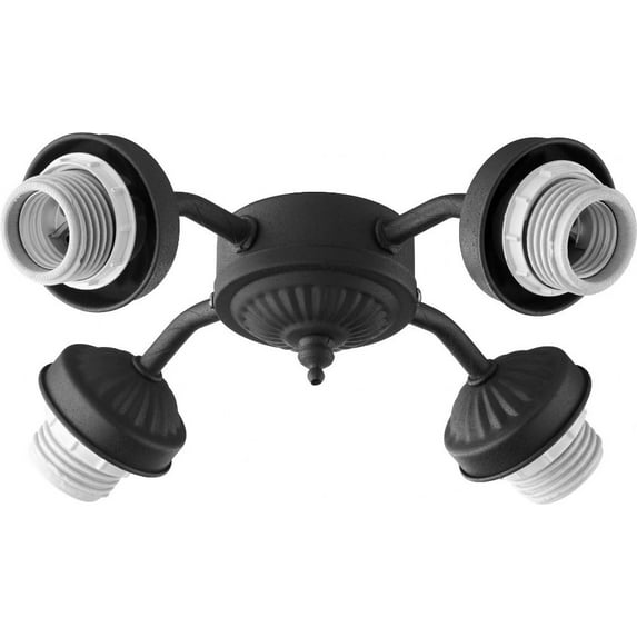 Accessory 10 Inch 36W 4 Led Ceiling Fan Light Kit-Noir Finish Quorum Lighting 2444-8069