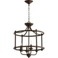 thumbnail image 1 of Quorum Lighting Rossington 4-Light Dual Mount Pendant, Oiled Bronze, 18W x 18.5H, Dry Rated, 1 of 2