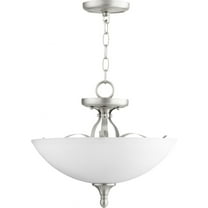 Quorum Lighting Jardin 3-Light Pendant, Satin Nickel, 15W, 12H