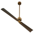 thumbnail image 1 of Quorum International 30562 Twain 56" 2 Blade Indoor / Outdoor Ceiling Fan - Brass, 1 of 6