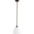 thumbnail image 1 of Quorum Lighting Enclave 1-Light Pendant, Oiled Bronze, 9W, 9.25H, Stem Hanging, Dry Rated, 1 of 2