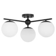 Quorum International 339-3-59 Jasper 3 Light 22 Wide Semi-Flush Globe Ceiling Fixture -