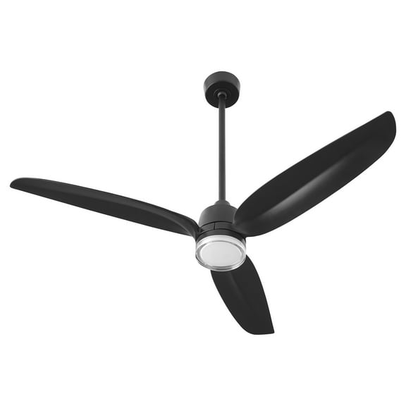 Quorum International 34583 Exodus 58" 3 Blade Indoor / Outdoor Led Ceiling Fan - Black