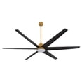 thumbnail image 1 of Quorum International 35846-47 Spree 84" 6 Blade Indoor / Outdoor Led Ceiling Fan - Brass, 1 of 7