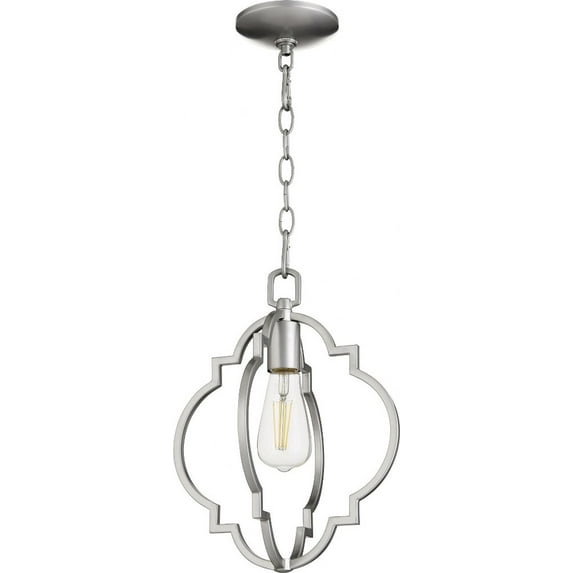 Quorum Lighting Dublin 1-Light Pendant, Classic Nickel, 11W, 14H