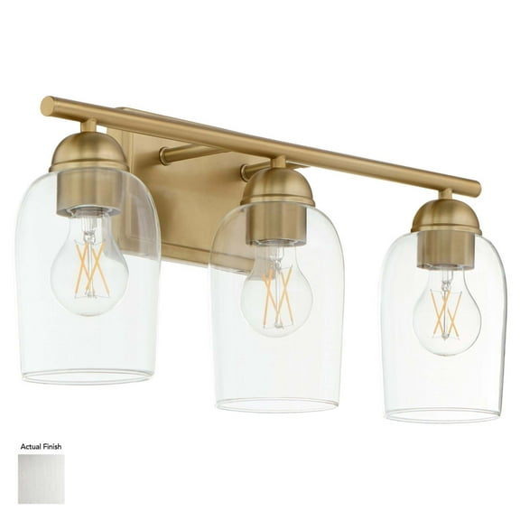 Quorum International 5112-3 Lacy 3 Light 21" Wide Vanity Light - Nickel