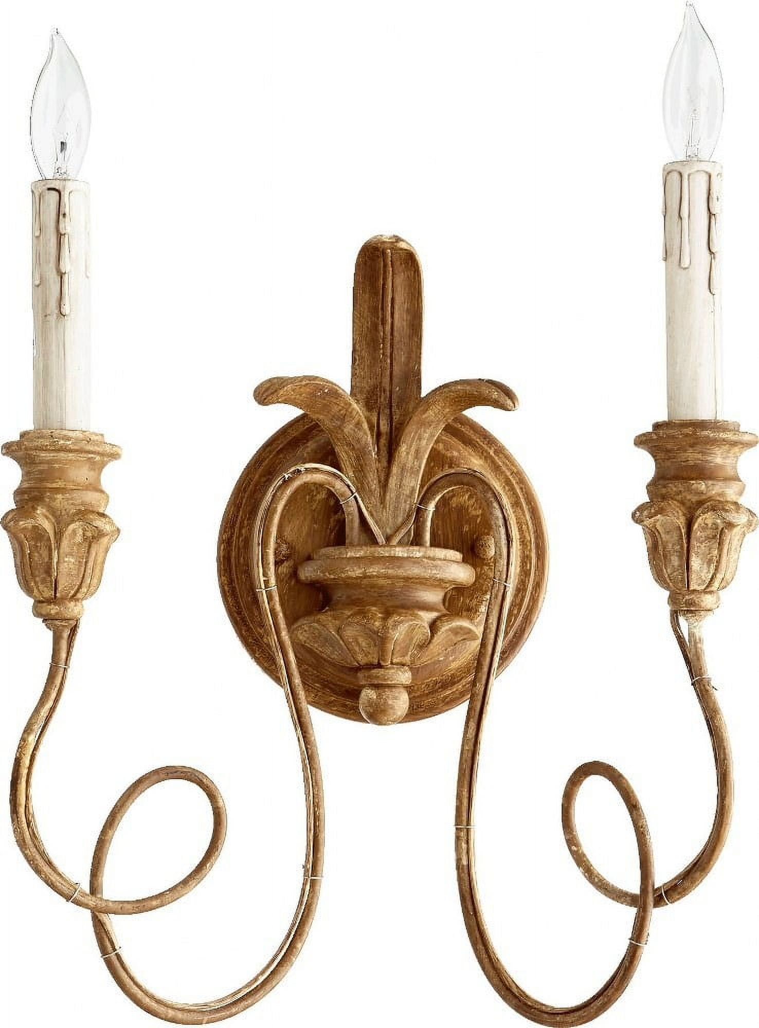 Salento French Umber 2-Light Candelabra Wall Sconce