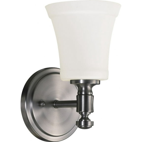 Quorum Lighting Rossington Glass Satin Nickel Wall Sconce