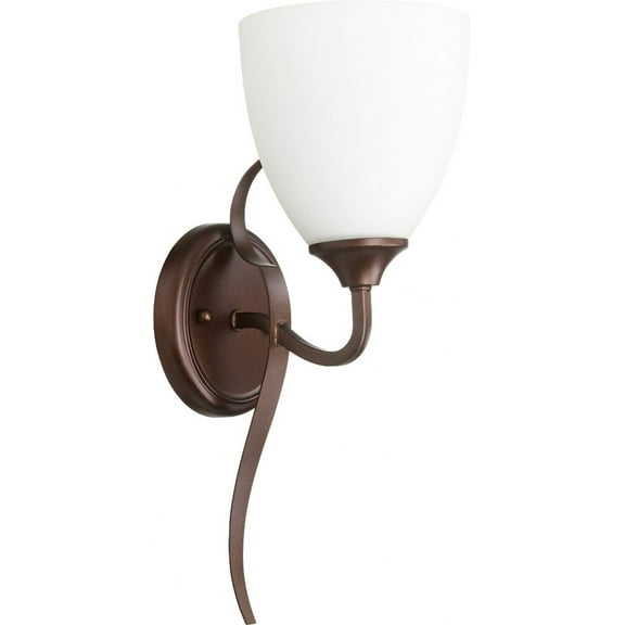 Quorum Lighting Jardin Oiled Bronze Wall Sconce, 1 Light, Damp Rated