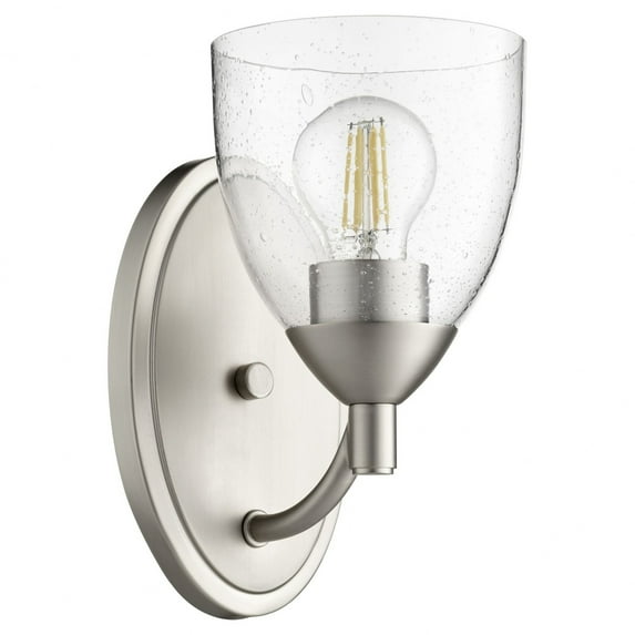 Quorum Lighting Barkley 1-Light Satin Nickel Wall Sconce