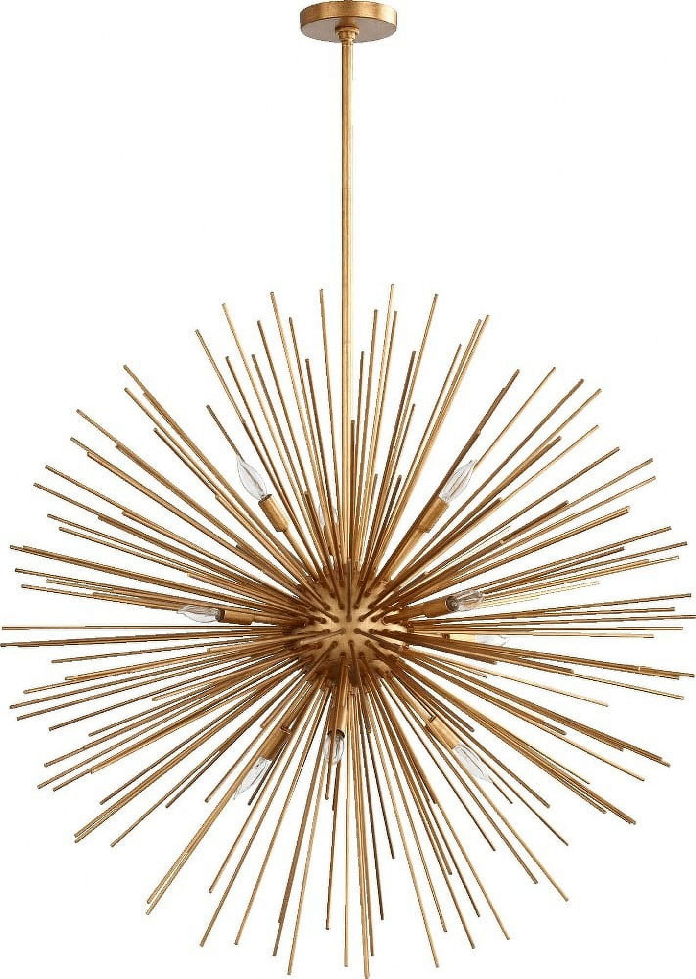 Electra Gold Leaf 10-Light Contemporary Pendant