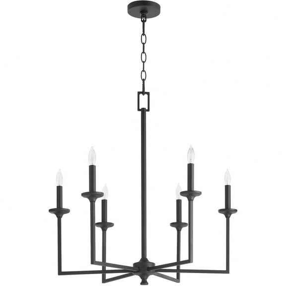6005-6-59 Quorum Lighting Eldorado - 6 Light Chandelier-28.5 Inches Tall and 27 Inches Wide     -Traditional Installation