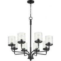 617-8-59 Quorum Lighting Starky - 8 Light Chandelier-30.75 Inches Tall and 30.75 Inches Wide-Matte Black Finish    -Traditional Installation