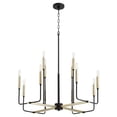 thumbnail image 1 of Quorum International 631-12 Lacy 12 Light 30" Wide Chandelier - Noir / Aged Brass, 1 of 2