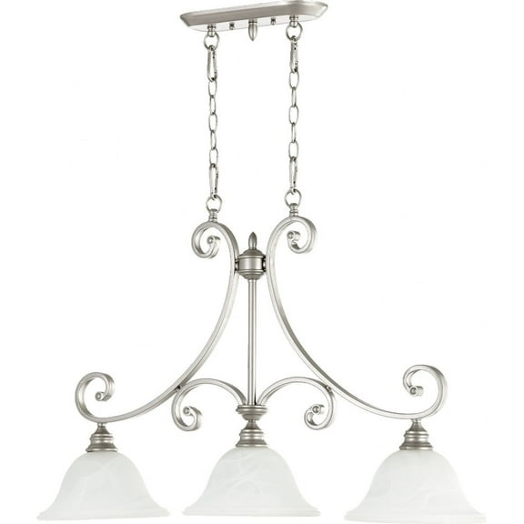 Quorum Lighting Bryant 3-Light Classic Nickel Fan