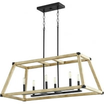 6589-6-69-Quorum Lighting-Alpine - 6 Light Entry Pendant in Soft Contemporary style - 16 inches wide by 14.5 inches high