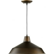 6822-86 Quorum Lighting 1 Light Pendant in Quorum Home Collection style - 16 inches wide by 8 inches high-Oiled Bronze Finish -Traditional
