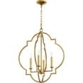 thumbnail image 1 of Quorum Lighting Dublin 4-Light Pendant, Gold Leaf, 21.5W, 25H, Chain Hanging, Dry Rated, 1 of 2