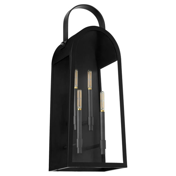 Quorum International 72-30 Arpeggio 4 Light 30" Tall Outdoor Wall Sconce - Black