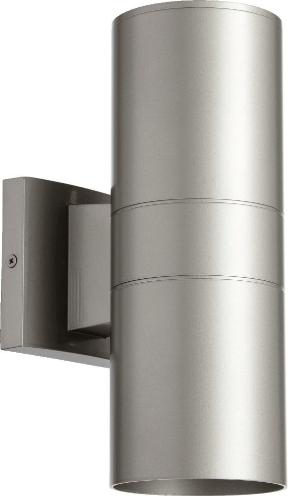 Quorum Lighting Cylinder Graphite Outdoor Wall Sconce, 2 Lights