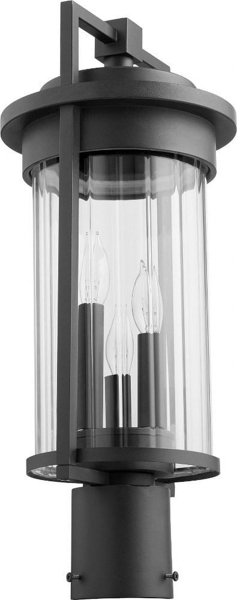 Quorum Lighting - Three Light Post Mount - Post - Dimas - 3 Light Outdoor Post
