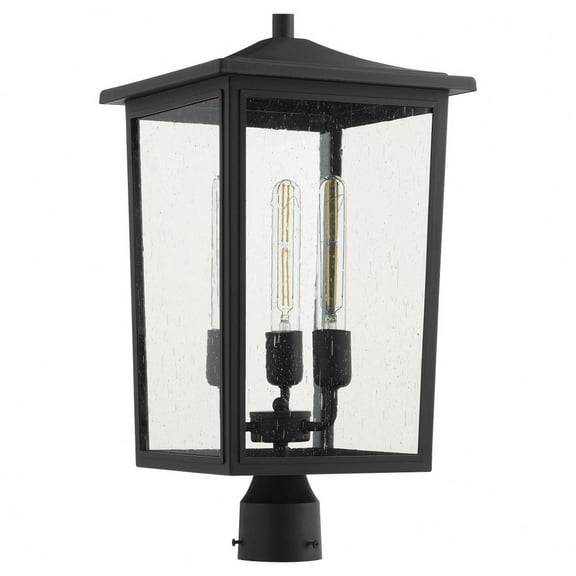 Quorum Lighting - Three Light Post Mount - Post - Riverside - 3 Light Outdoor