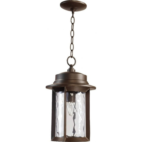 Quorum Lighting Charter 1-Light Oiled Bronze Aluminum Pendant
