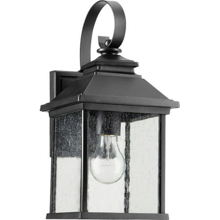 Quorum Lighting Pearson Glass Noir Wall Sconce, 1 Light, Wet Rated