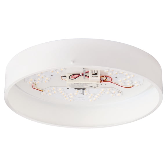 Quorum International 8-61 Legend 15" Wide Led Flush Mount Drum Ceiling Fixture - White