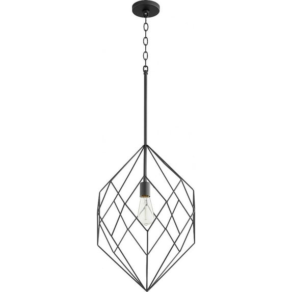 8005-69-Quorum Lighting-1 Light Pendant in Soft Contemporary style - 15.75 inches wide by 25.75 inches high -Traditional Installation