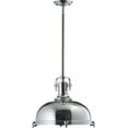 thumbnail image 1 of 804-17-14 Quorum Lighting Hinge - 1 Light Pendant in Transitional style - 16.5 inches wide by 15 inches high-Chrome Finish, 1 of 4