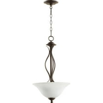 Quorum Lighting Spencer 3-Light Pendant, Oiled Bronze, 15.75W, 23H